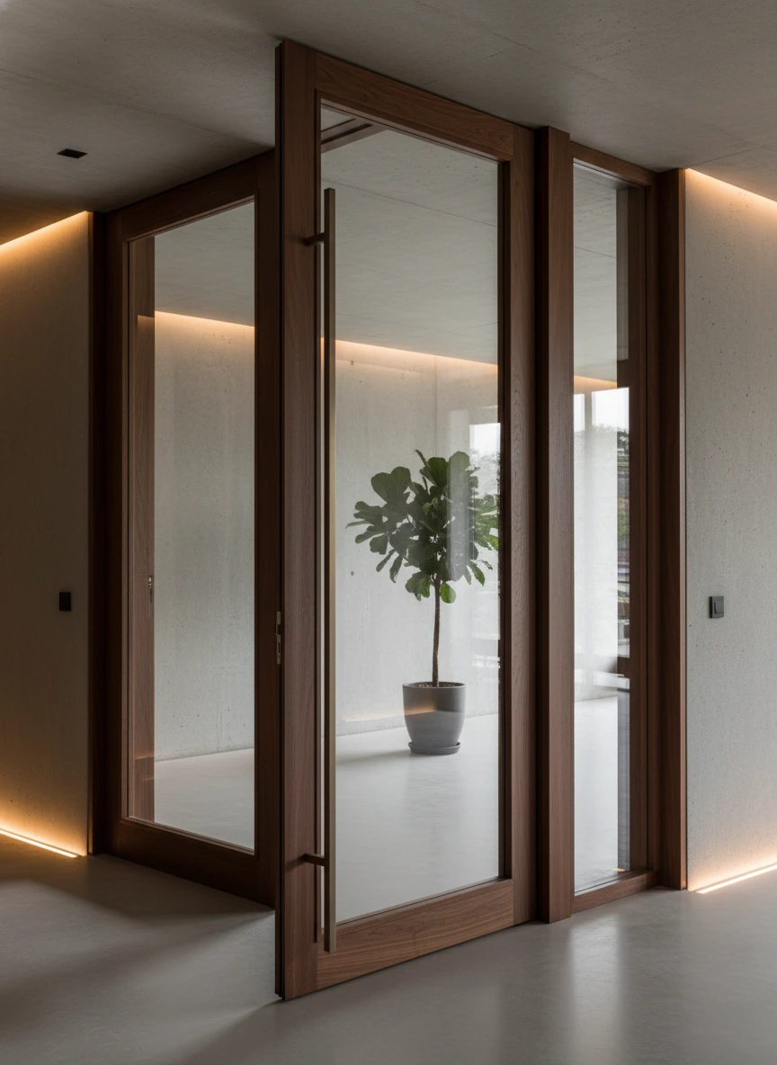 Wooden Glass Doors